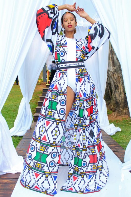 Fabrosanz: Tsonga Inspired Print Illustrated T-shirt