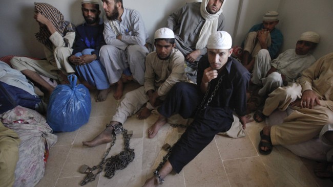 Pakistani Police Rescue Chained Boys Pakistani Police Rescue Chained Boys